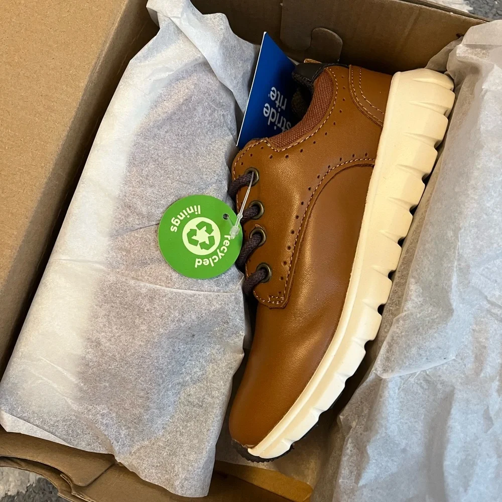 NWT Stride Rite Sr Cru Brown Dress Shoes